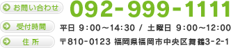 〒810-0123　福岡県福岡市中央区舞鶴3-2-1